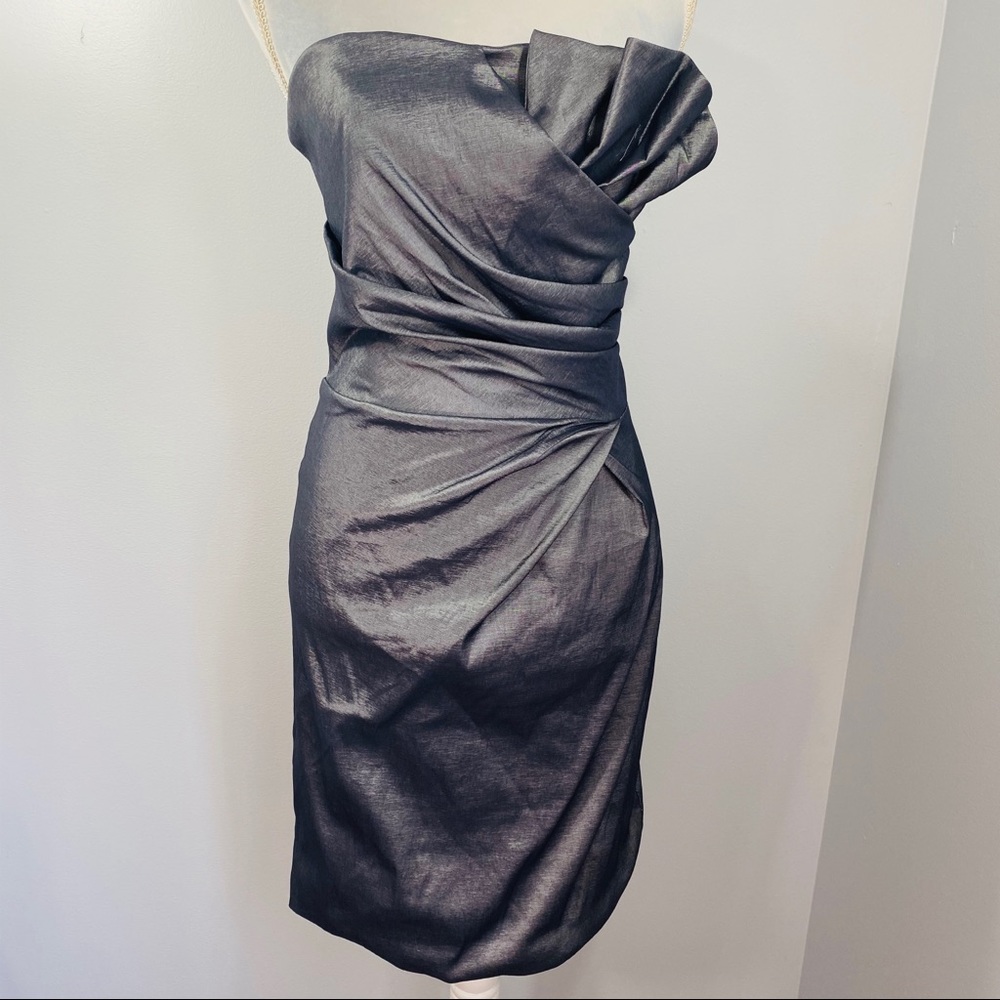 Gray Metallic Dress
